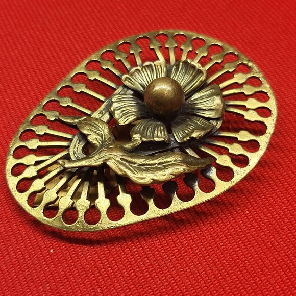 Vintage Art Deco Dress Wrap Clip  Womens Dress Clip - Picture 9 of 12